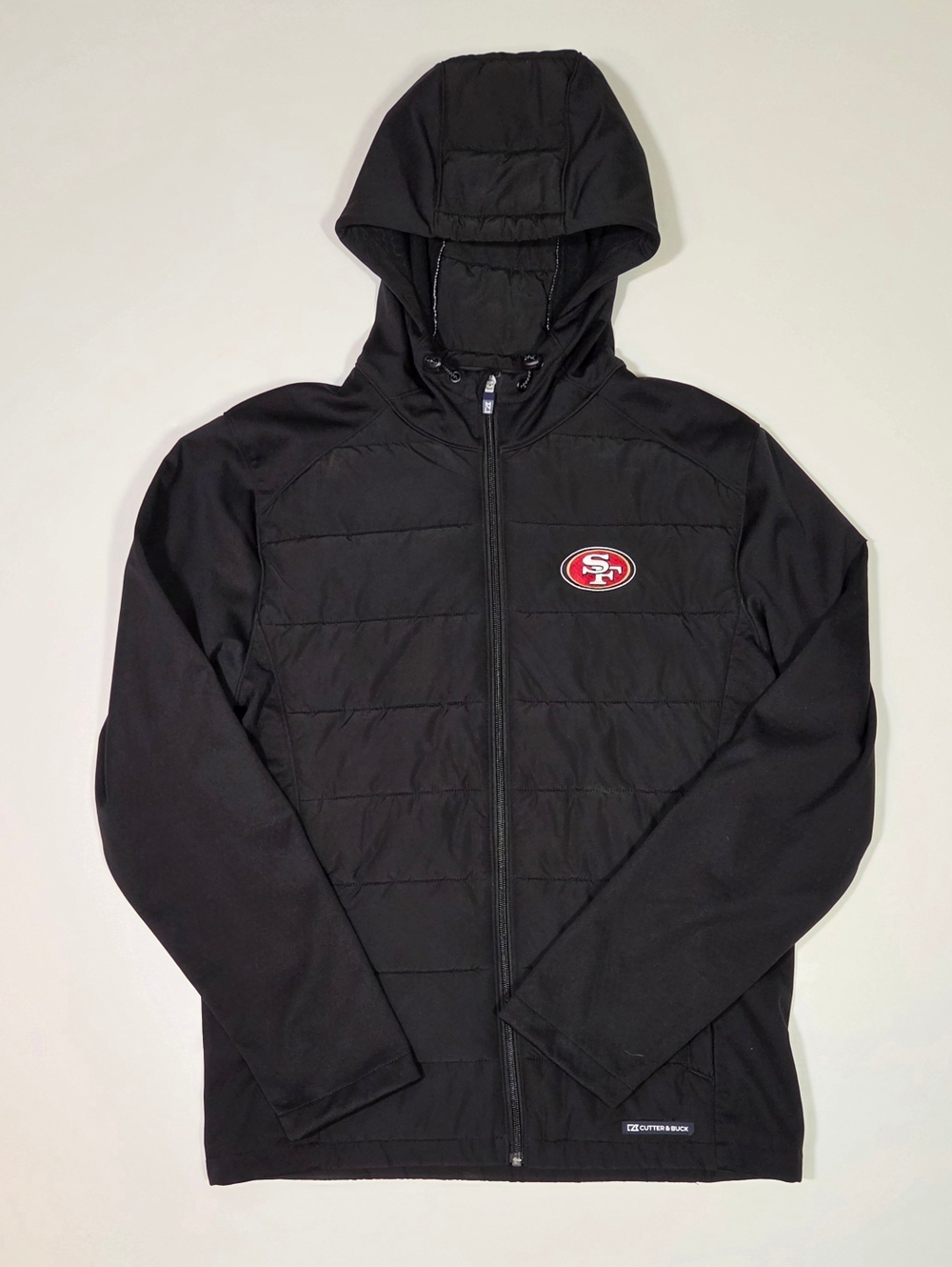 Cutter Buck SF 49ers Men’s Small Evoke Hybrid Hooded Jacket NWT NFL Football